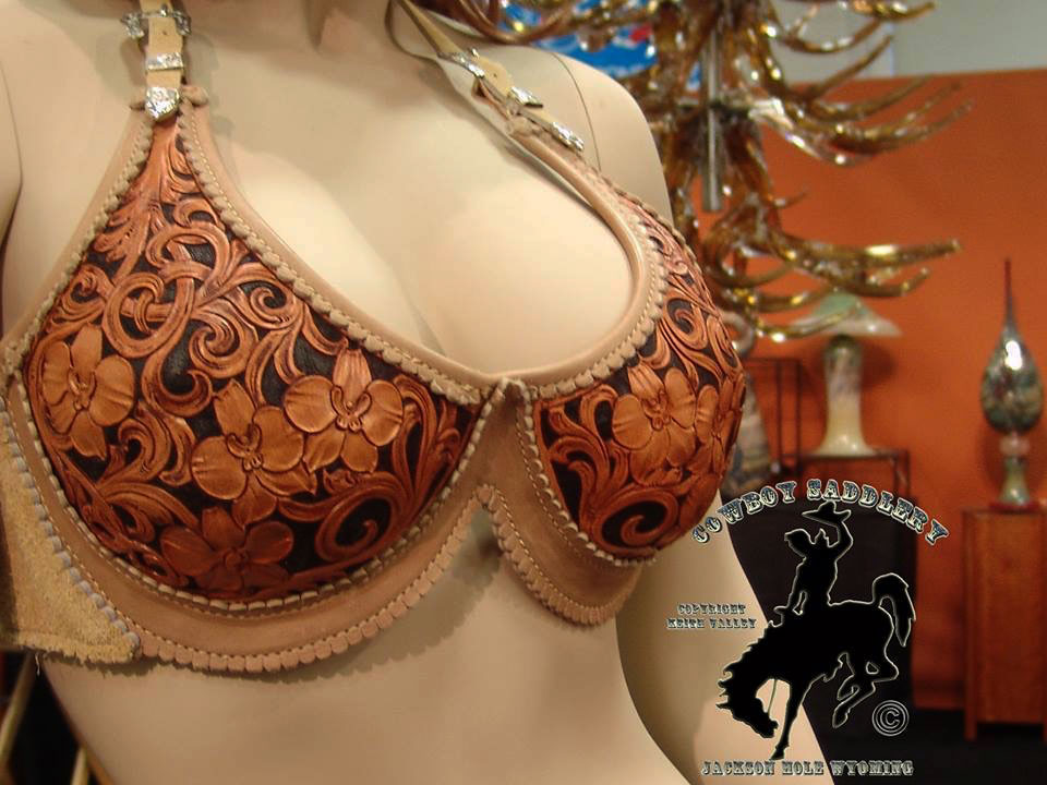 The leather bra by Keith Valley